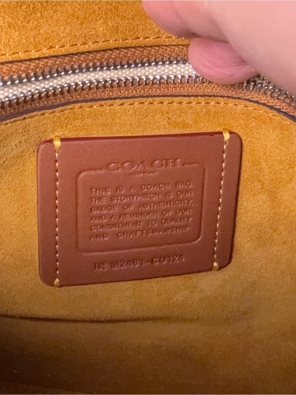 COACH - Cargo Soft Tabby in Light Honey Brown with Silver Hardware - Picture 14 of 14